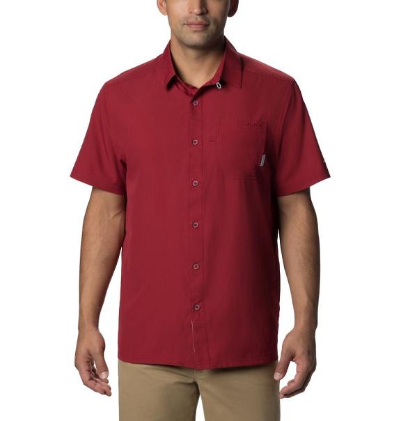 Columbia PFG Slack Tide Shirts Red For Men's NZ56073 New Zealand